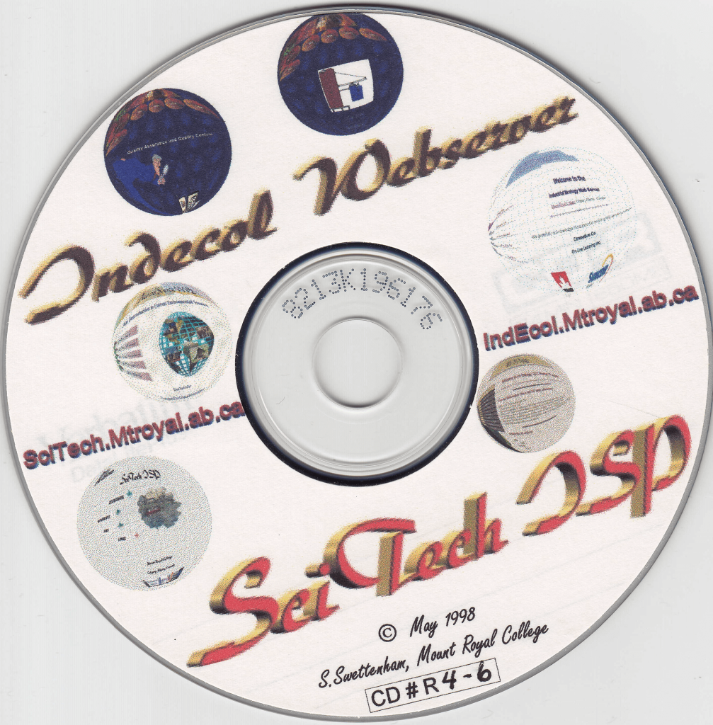 1998 CD-ROM Label for SciTech ISP and INDECOL Webserver