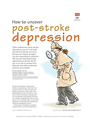 How to uncover post-stroke depression