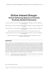 Online Interest Groups: Virtual Gathering Spaces to Promote Graduate Student Interaction